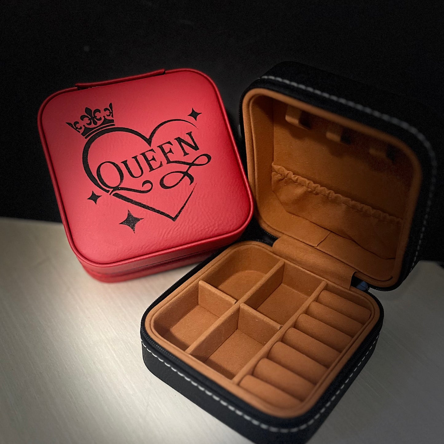 4" x 4" Leatherette Travel Jewelry Box