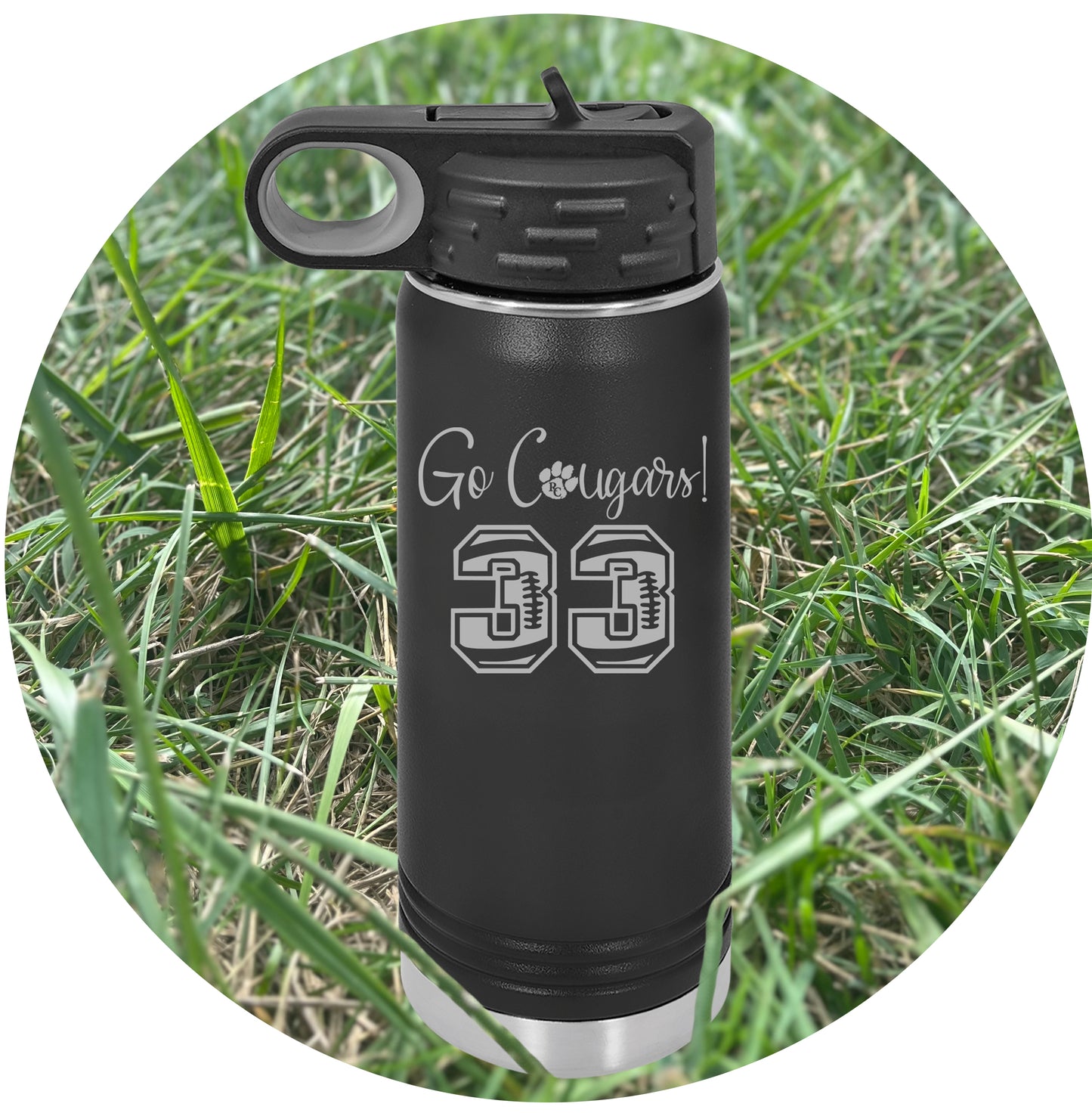 20 oz. Cougar Water Bottle
