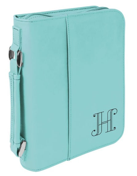 Leather Bible Cover with Handle & Zipper