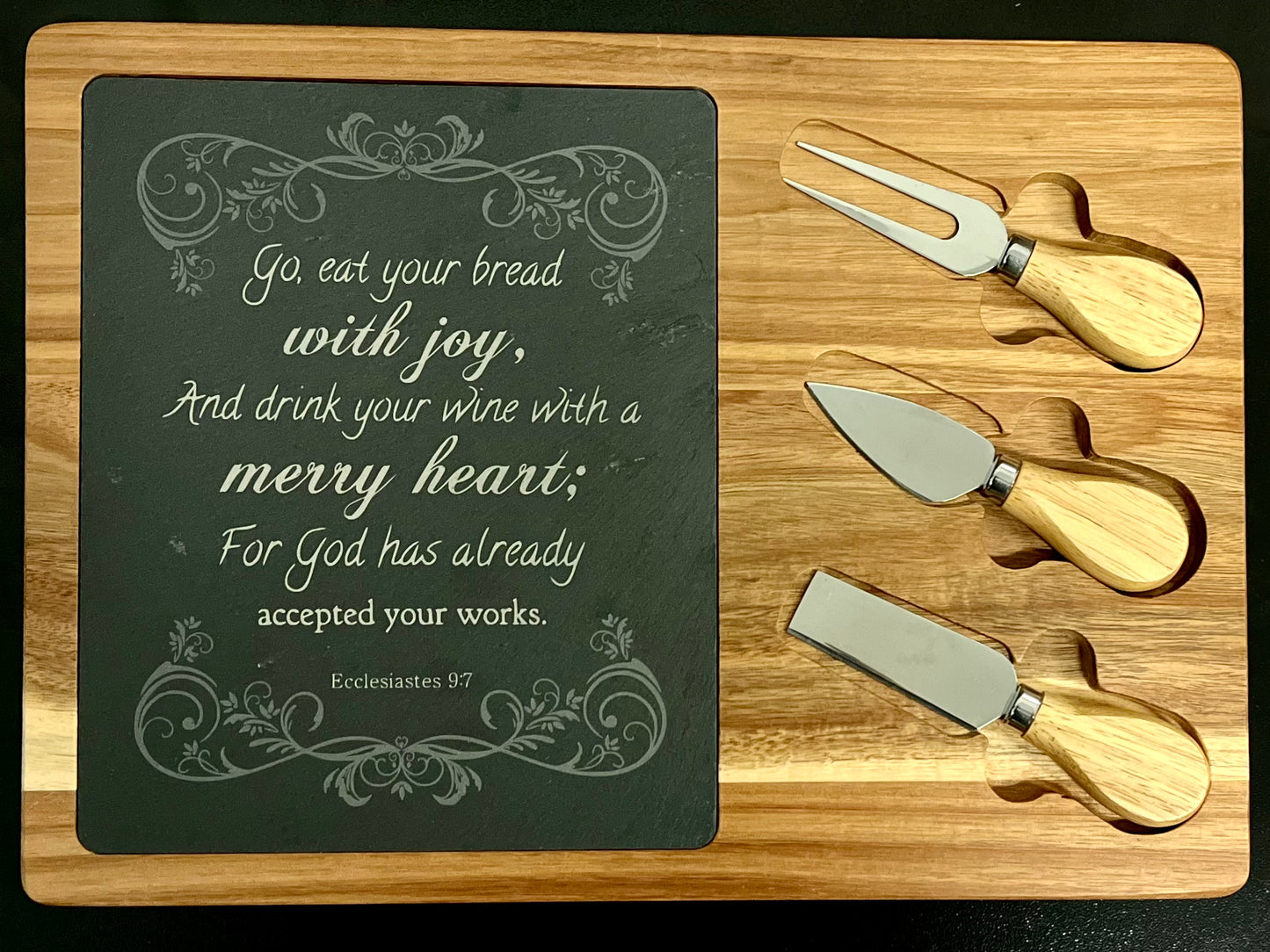 Rectangle Cheese Set with Three Tools