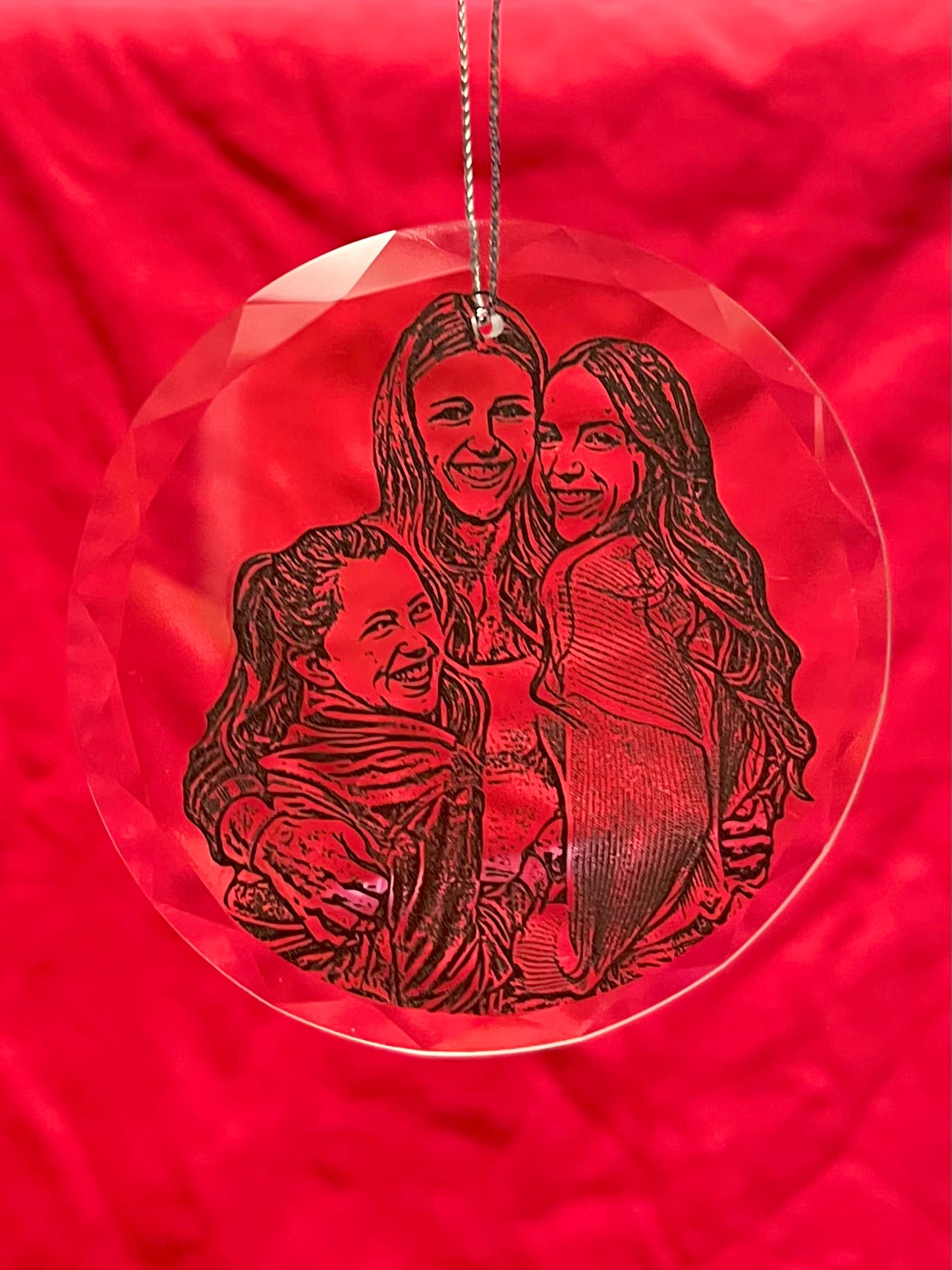 Glass Photo Ornaments