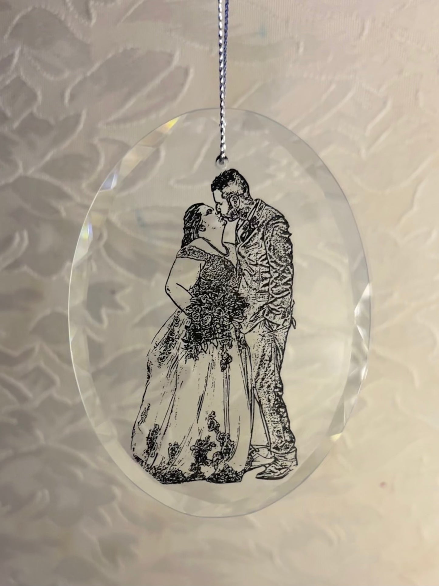 Glass Photo Ornaments