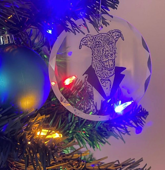 Glass Photo Ornaments