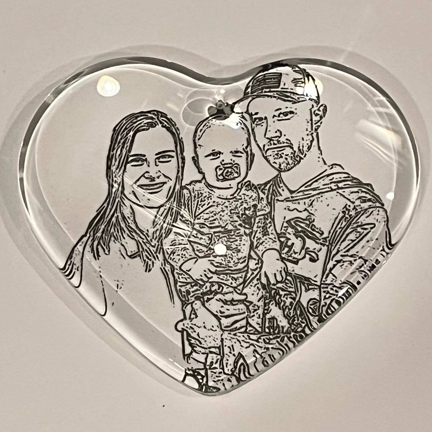 Glass Photo Ornaments