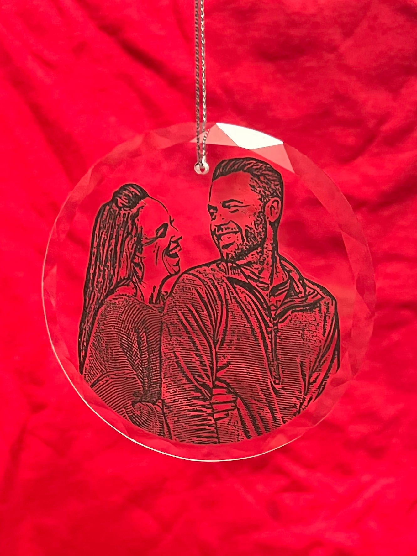 Glass Photo Ornaments