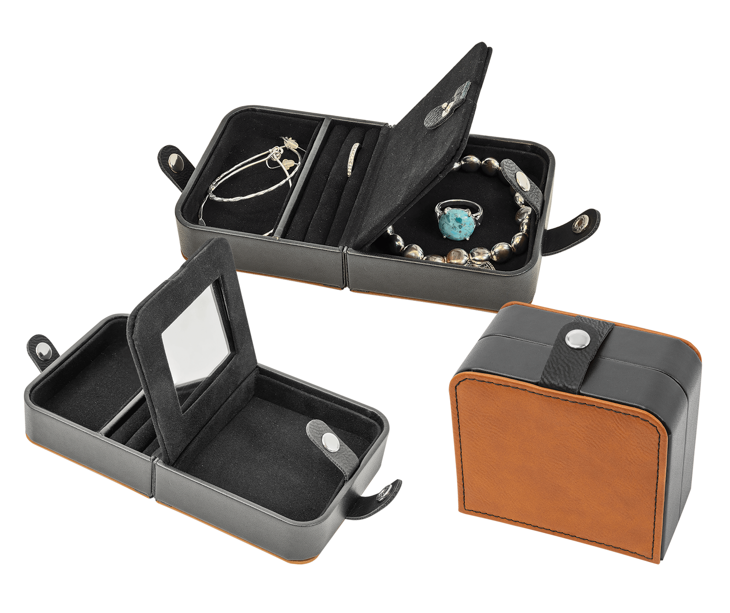 7.5" x 4.5" Leatherette Travel Jewelry Box