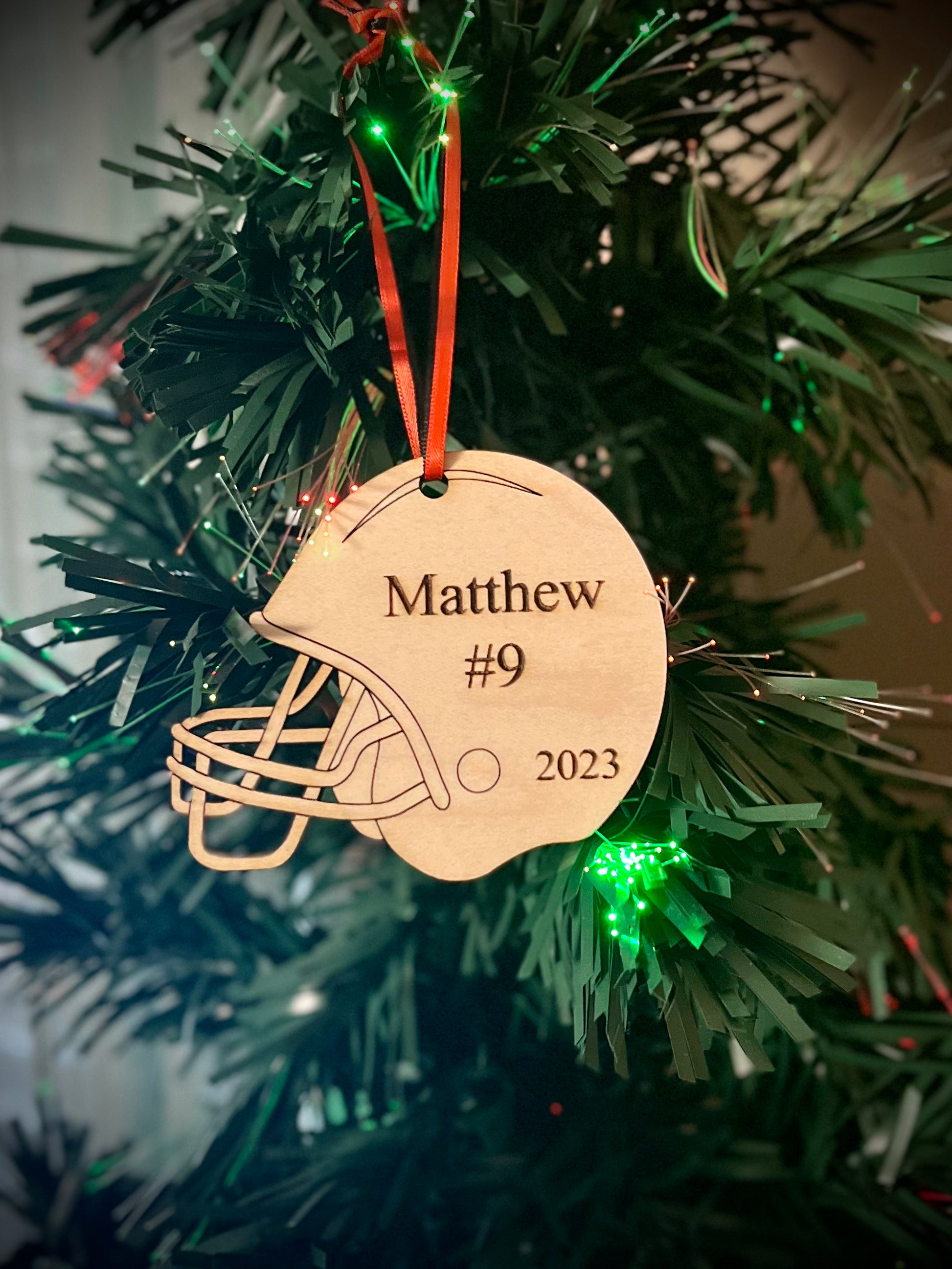 christmas football helmet Football Helmet Ornament – Chiseled Customs, LLC