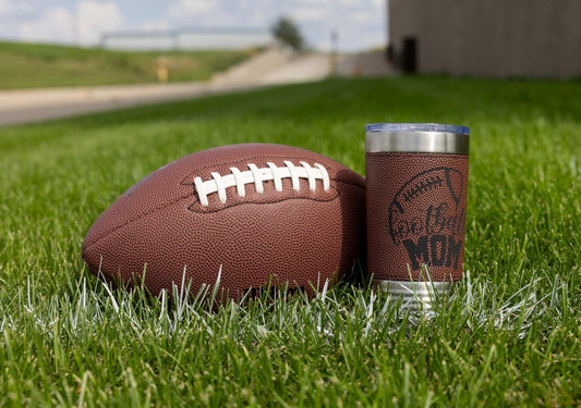 20 oz. Football Leatherette Tumblers