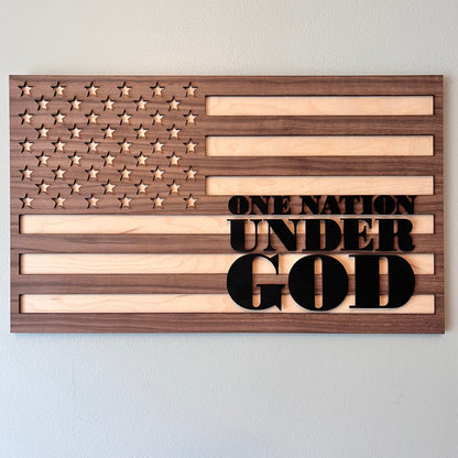 Layered Wooden Flag